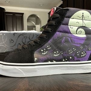 Nightmare Before Christmas Vans Sk8 Hi Jacks lament